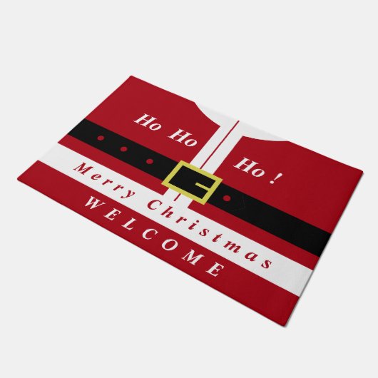 サンタクロースのクリスマス様式 ドアマット (アングル)