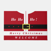 サンタクロースのクリスマス様式 ドアマット (正面)