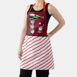 サンタクロースのクリスマス祝祭 エプロン
