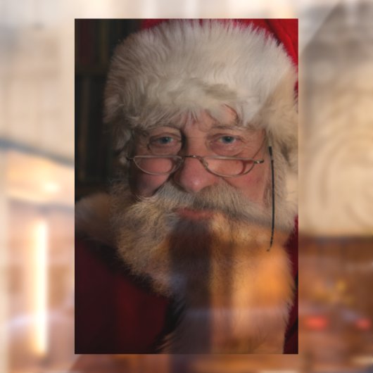 サンタクロースのクリスマス窓がしがみつく ウィンドウサイン (シート2)