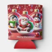サンタクロースのクリスマス装飾 缶クーラー (裏面)