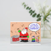 サンタクロースのクリスマス8の小さいトナカイ シーズンポストカード (スタンド正面)