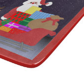 サンタクロースのクリスマス カッティングボード (角)