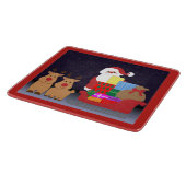 サンタクロースのクリスマス カッティングボード (角)