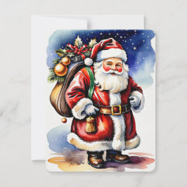 サンタクロースのクリスマス シーズンカード