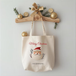 サンタクロースのクリスマス パーソナライズドトートバッグ トートバッグ