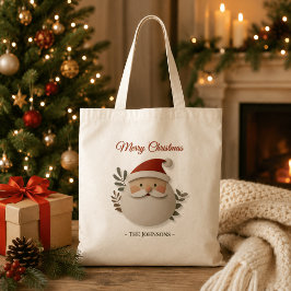 サンタクロースのクリスマス パーソナライズドトートバッグ トートバッグ