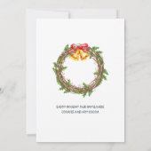 サンタクロースのクリスマス・ホリデー・オープンハウス 招待状 (裏面)