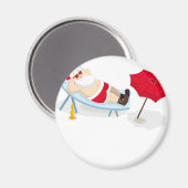 サンタクロースのクリスマス マグネット (正面/裏面)