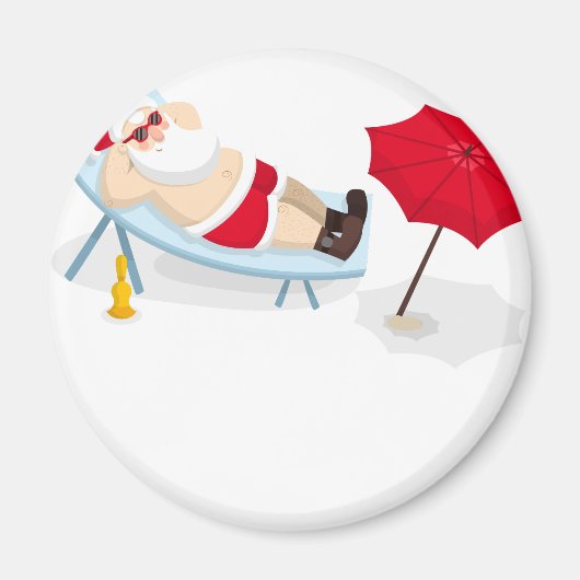 サンタクロースのクリスマス マグネット (正面)