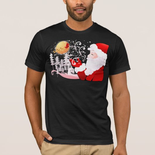 サンタクロースのクリスマス Tシャツ (正面)