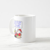 サンタクロースのクリスマスDNAの証拠 コーヒーマグカップ (正面左)