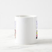 サンタクロースのクリスマスDNAの証拠 コーヒーマグカップ (中央)