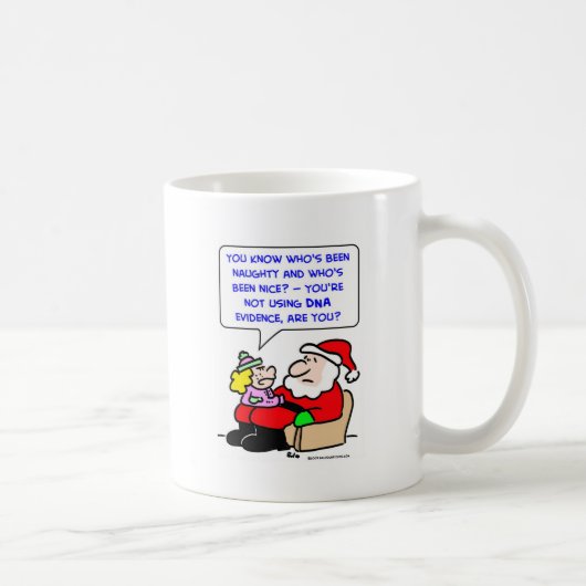 サンタクロースのクリスマスDNAの証拠 コーヒーマグカップ (右)
