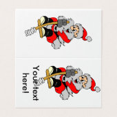 サンタクロースのクリップアート (外部フラット)