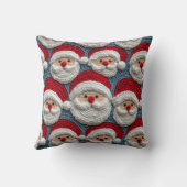 サンタクロースのクロシェ模様 クッション (裏面)