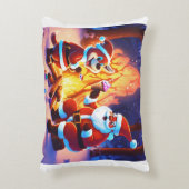 サンタクロースのグラフィック枕 アクセントクッション (正面(垂直))