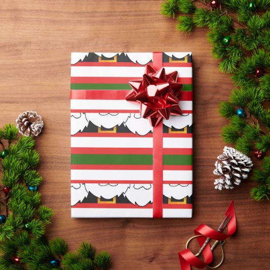 サンタクロースのコスチューム ラッピングペーパー (クリスマスギフト)