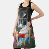 サンタクロースのコーヒータイム エプロン (インサイチュ)