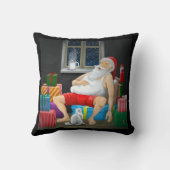 サンタクロースのコーヒータイム クッション (裏面)