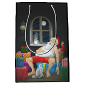 サンタクロースのコーヒータイム ミディアムペーパーバッグ (正面)