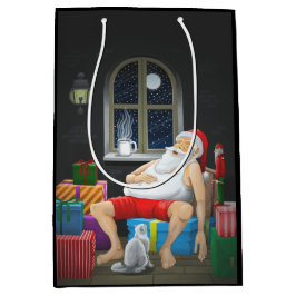 サンタクロースのコーヒータイム ミディアムペーパーバッグ