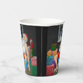 サンタクロースのコーヒータイム 紙コップ (右)