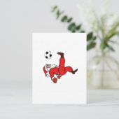 サンタクロースのサッカープレーヤー シーズンポストカード (スタンド正面)
