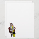 サンタクロースのサックス奏者 (正面/裏面)