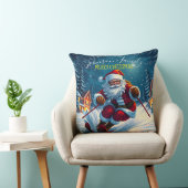サンタクロースのスキークリスマス冬 クッション (椅子)