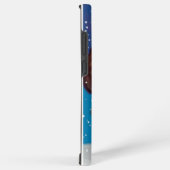 サンタクロースのスマホケース 幸せな新年 SAMSUNG GALAXYケース (右側面)