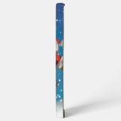 サンタクロースのスマホケース 幸せな新年 SAMSUNG GALAXYケース (左側面)