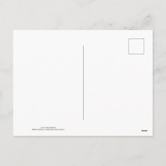 サンタクロースのスレイを引くトナカイ | クリスマス (裏面)