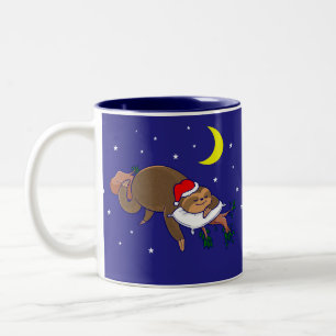 サンタクロースのスロートクリスマス ツートーンマグカップ