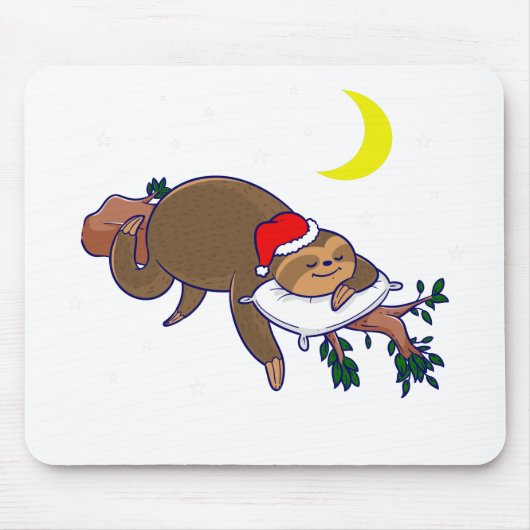 サンタクロースのスロートクリスマス マウスパッド (正面)