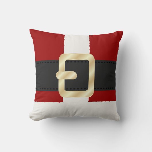 サンタクロースのスーツのクリスマス クッション (正面)