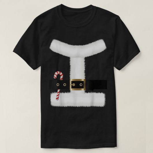 サンタクロースのスーツ衣装クリスマスベルトUnise 201 Tシャツ (デザイン正面)
