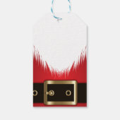 サンタクロースのスーツ・クリスマス ギフトタグ (裏面)