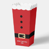 サンタクロースのスーツ、メリークリスマスポップコーン フェイバーボックス (正面)
