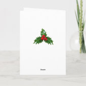 サンタクロースのセラミッククリスマスカード シーズンカード (裏面)