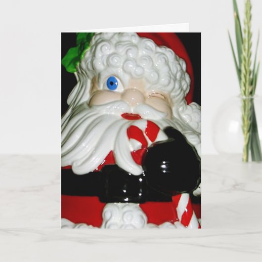 サンタクロースのセラミッククリスマスカード シーズンカード (正面)