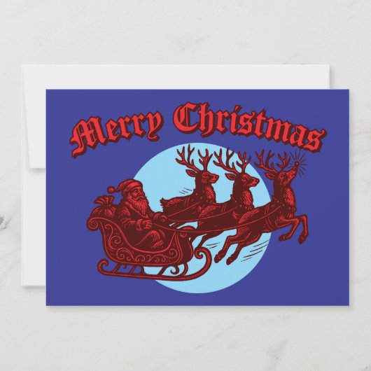 サンタクロースのソリとトナカイ クリスマス (正面)