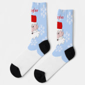 サンタクロースのデザイン クリスマス ソックス (左)