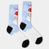 サンタクロースのデザイン クリスマス ソックス (右)