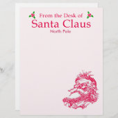 サンタクロースのデスクからカスタマイズ可能 (正面/裏面)