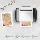 サンタクロースのデスクからヴィンテージサンタレター ポスター