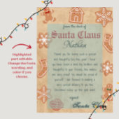 サンタクロースのデスクからヴィンテージサンタレター ポスター