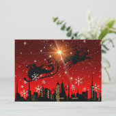 サンタクロースのトナカイおよびそりの飛行 シーズンカード (スタンド正面)