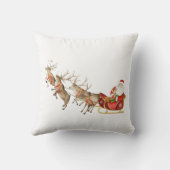 サンタクロースのトナカイそりのクリスマス クッション (裏面)