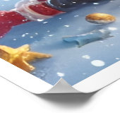 サンタクロースのトナカイの価値ポスター紙(マット) ポスター (角)